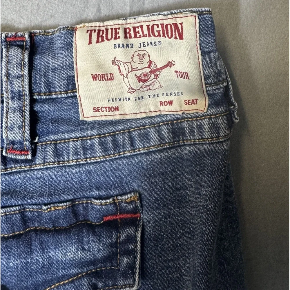 True Religion Ricky Men 46 Blue Relaxed Straight Jeans MC227